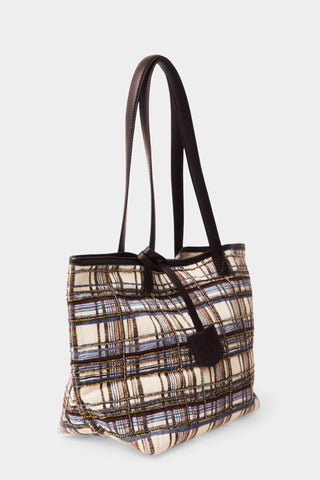 E. Shopper Tejido Beads Cuadros.