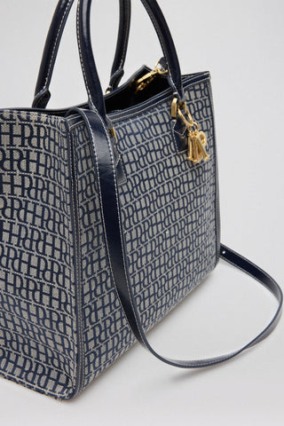 Bolso Shopper Estampado con Logo