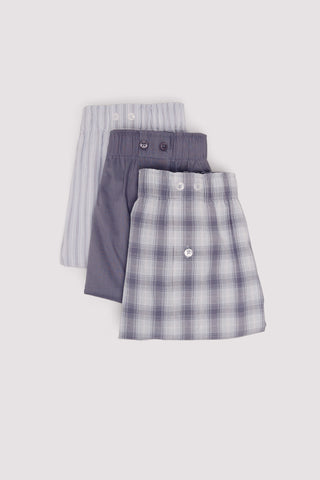 Paquete de 3 Bóxers con Estampado, Hombre