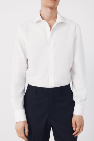 Camisa Manga Larga Slim Fit de Algodón