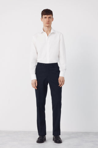 Camisa Manga Larga Slim Fit de Algodón