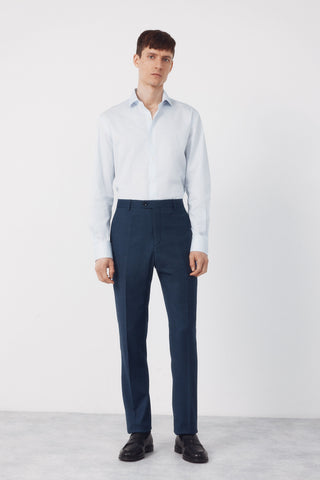 Camisa Manga Larga Slim Fit de Algodón