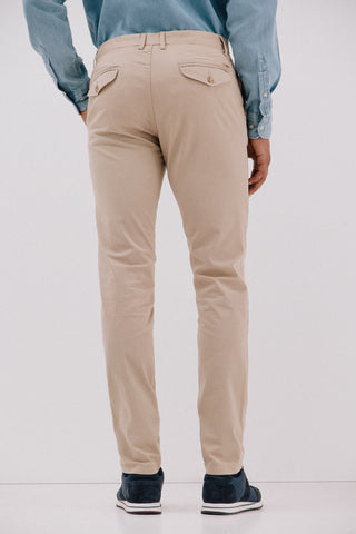 Pantalón Slim Fit con Bolsillos de Algodón