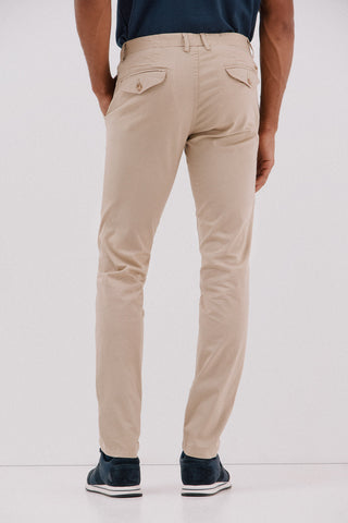 Pantalón Slim Fit con Bolsillos de Algodón