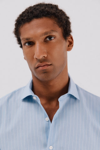 Camisa Manga Larga Estampado Rayas