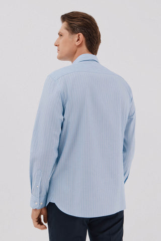 Camisa Manga Larga Estampado Rayas