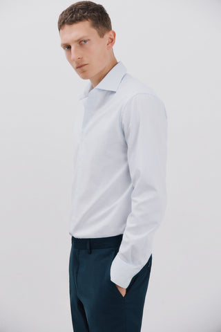 Camisa Manga Larga con Estampado de Cuadros