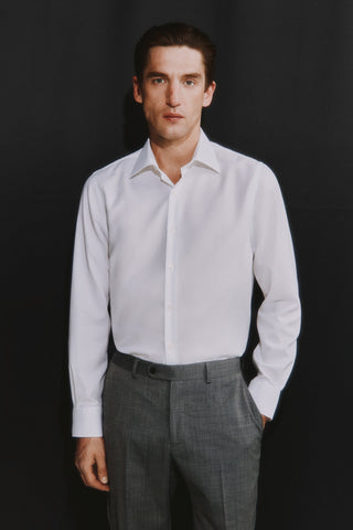 Camisa Manga Larga de Algodón