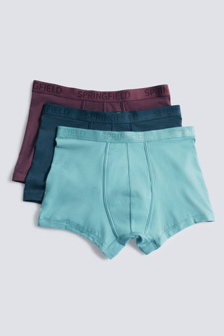 Paquete de 3 Bóxers con Cintura Elástica