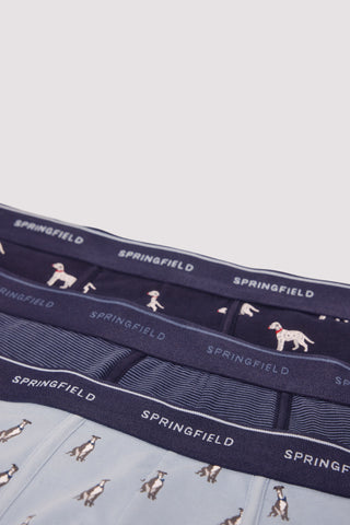 Paquete de 3 Bóxers con Estampado