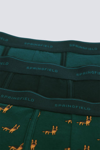 Paquete de 3 Bóxeres con Estampado, Hombre