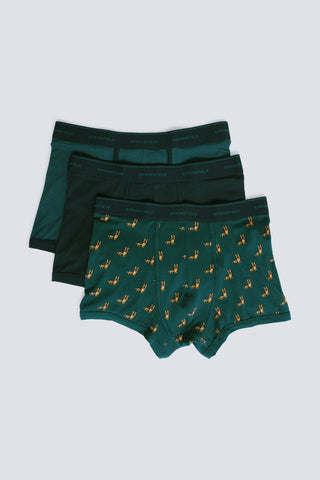 Paquete de 3 Bóxeres con Estampado, Hombre