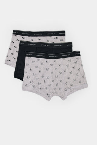 Paquete de 3 Bóxers Estampado Perros