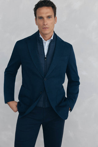 Blazer Regular Fit con Bolsillos Delanteros