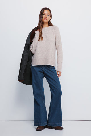 Sudadera Cuello Redondo Detalle Trenzado