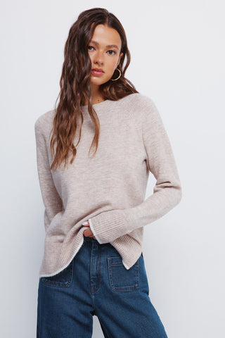 Sudadera Cuello Redondo Detalle Trenzado