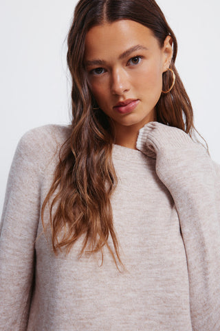 Sudadera Cuello Redondo Detalle Trenzado