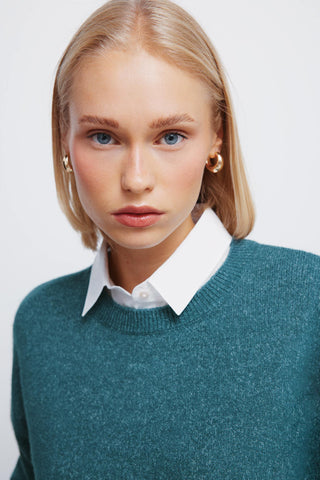 Sudadera con Cuello Camisero de Canalé