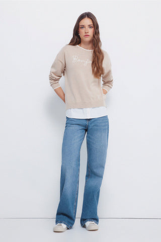 Sudadera Cuello Redondo con Gráfico