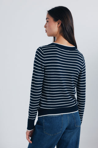 Sudadera Cuello Redondo con Detalle Botones