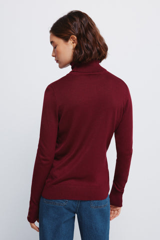 Fitted High-Neck Sweatshirt