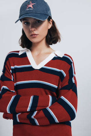 Sudadera Manga Larga con Estampado Rayas