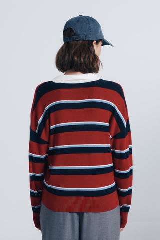 Sudadera Manga Larga con Estampado Rayas