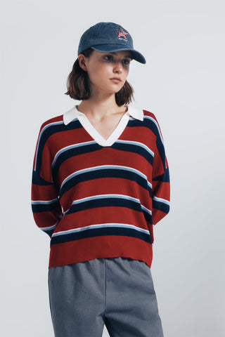 Sudadera Manga Larga con Estampado Rayas