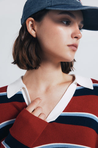 Sudadera Manga Larga con Estampado Rayas