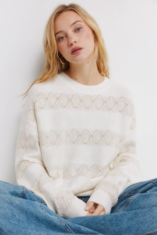 Sudadera Cuello Redondo de Canalé