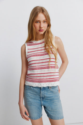 Striped Thread Top.