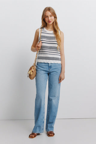 Striped Thread Top.