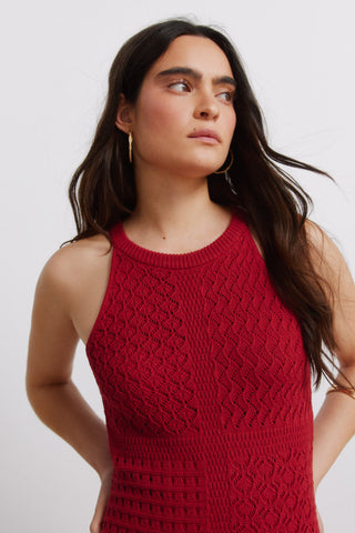 Square Pointelle Dress.