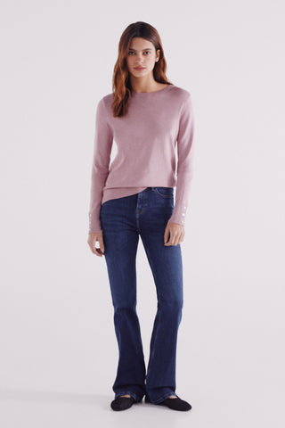 Sudadera con Botones en los Puños