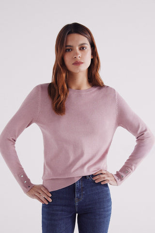 Sudadera con Botones en los Puños