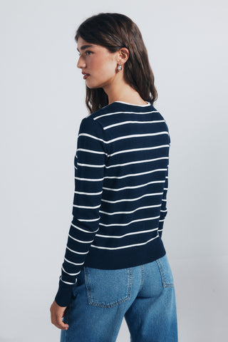 Cárdigan Cuello Redondo con Detalle Botones