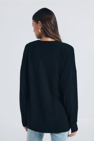 Cárdigan Abierto con Detalle Acanalado