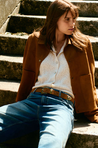 Cárdigan Cuello Redondo con Botones