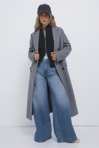Rib-Knit Fitted Cardigan