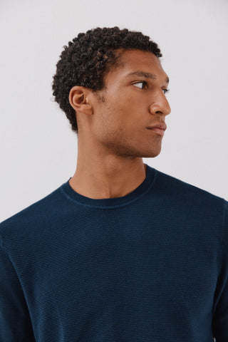 Sudadera Cuello Redondo Detalle Acanalado