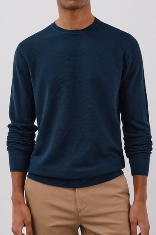 Sudadera Cuello Redondo Detalle Acanalado