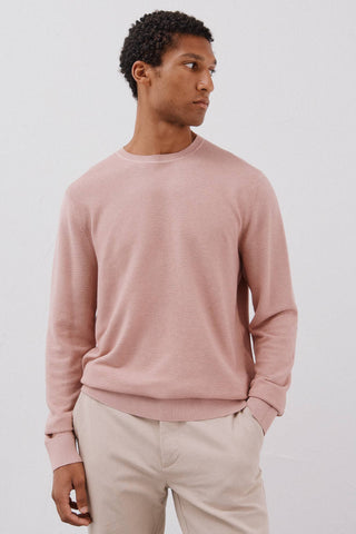 Sudadera Cuello Redondo Detalle Acanalado