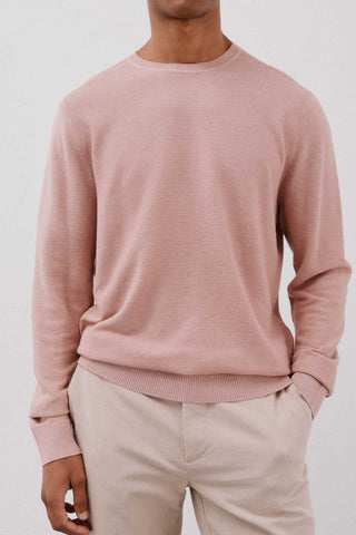 Sudadera Cuello Redondo Detalle Acanalado