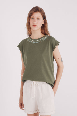 Camiseta Manga Corta con Gráfico
