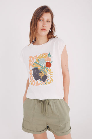Camiseta Manga Corta con Gráfico