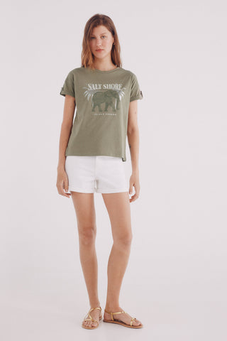Camiseta Manga Corta con Gráfico