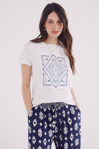 Camiseta Manga Corta con Gráfico