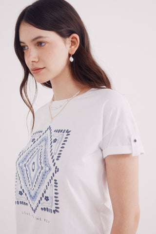 Camiseta Manga Corta con Gráfico