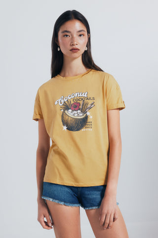 Camiseta Manga Corta con Gráfico