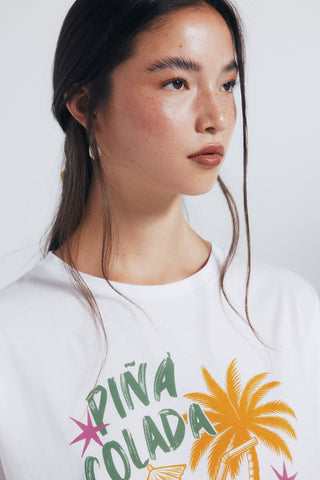 Camiseta Manga Corta con Gráfico